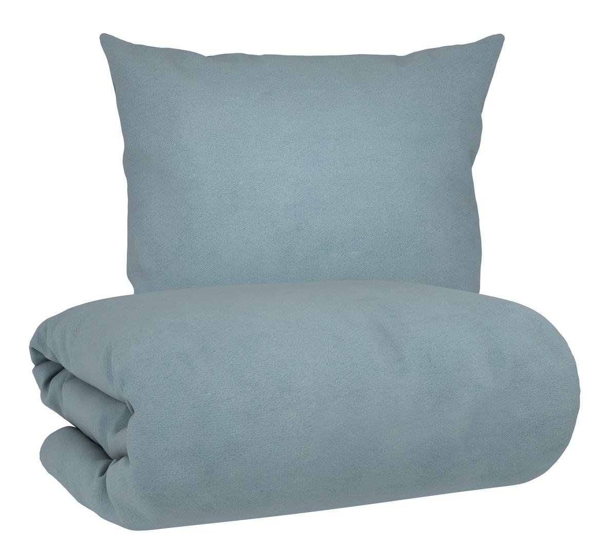 Wendebettwäsche Cashemere Petrol/Jade ca. 135x200cm - Jadegrün/Petrol, Textil (135/200cm) - Mömax