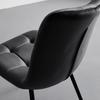 STOL SURI - grå/svart, Modern, metall/trä (46/87/59cm) - Bessagi Home