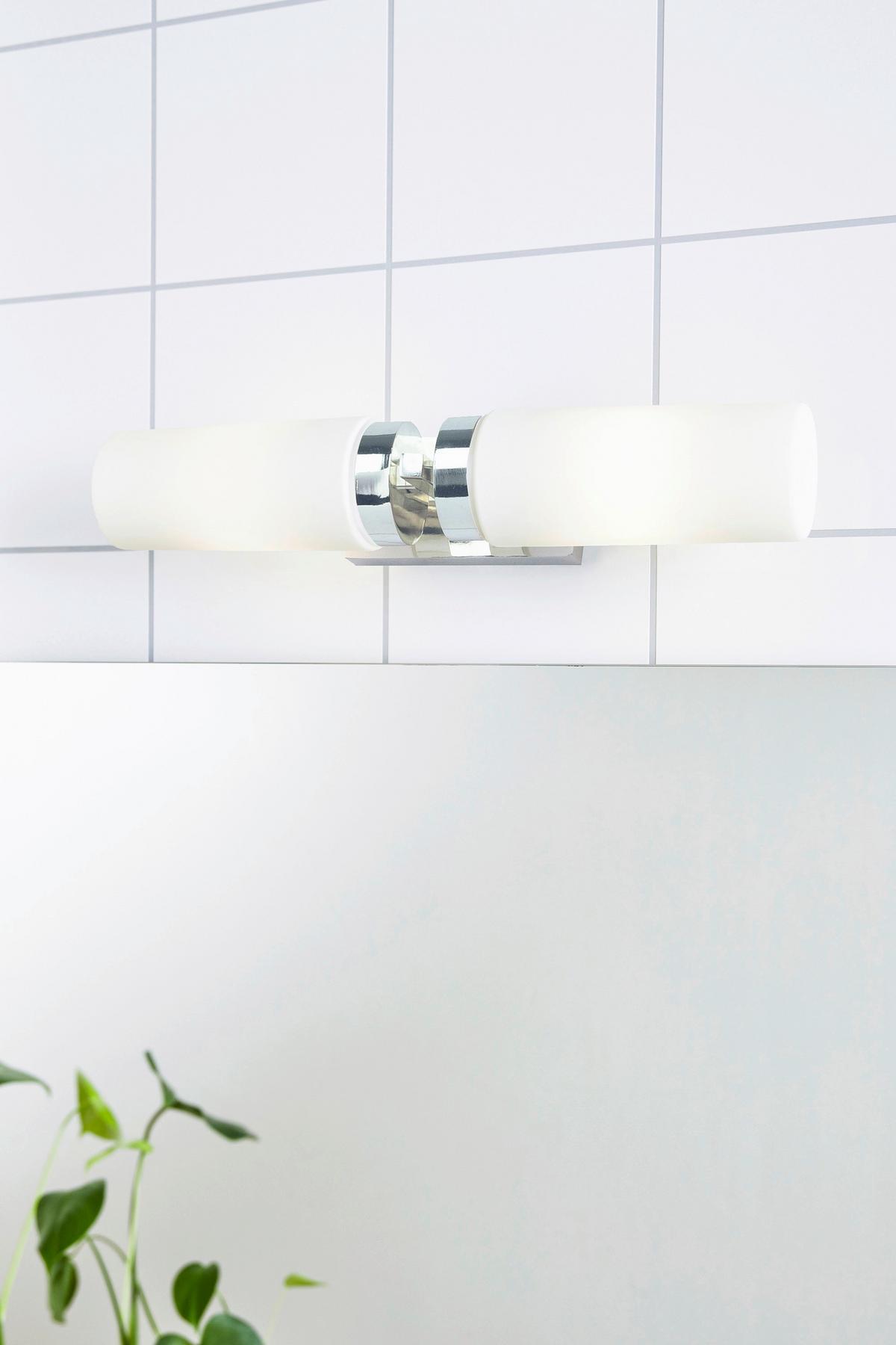 Wandleuchte Stella max. 40 Watt - Chromfarben/Weiß, Basics (10/35,5/6,5cm) - Markslöjd