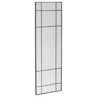 WANDSPIEGEL LAKE - Schwarz, MODERN, Glas/Metall (90/180/3cm) - P & B