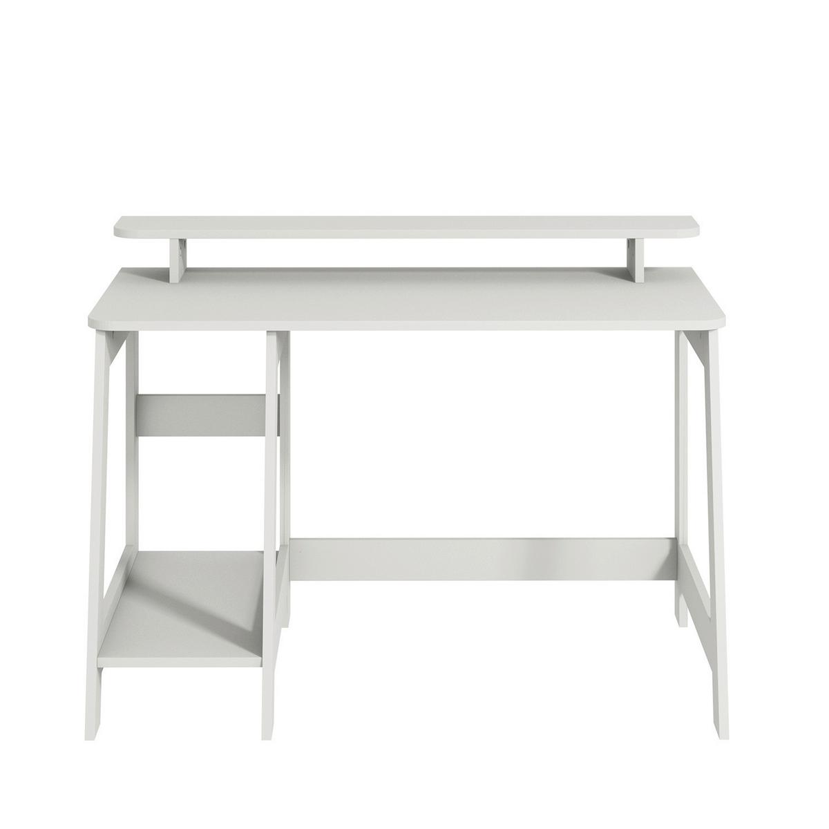 SCHREIBTISCH COUNTRY SCHREIBTISCH - Weiss, Design, Holzwerkstoff (120/60/73cm) - Livetastic