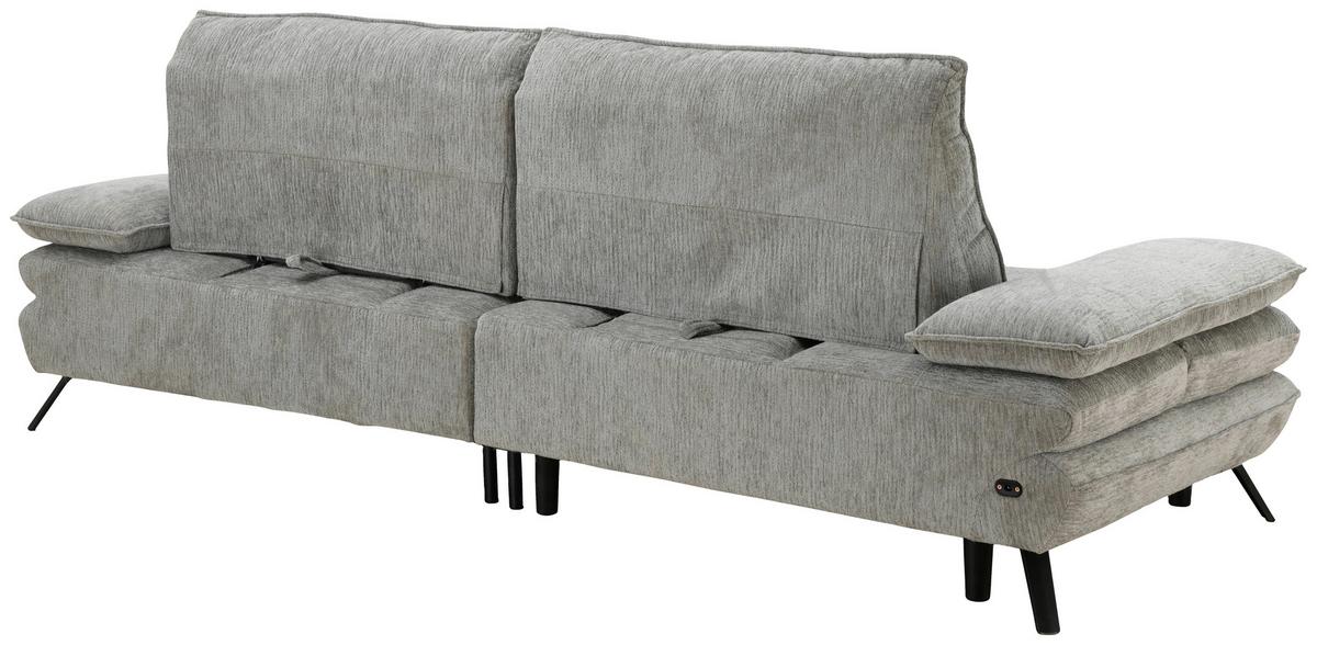 Kutna Garnitura Castello - siva/crna, Moderno, drvo/metal (276/97/110/174cm) - Mömax