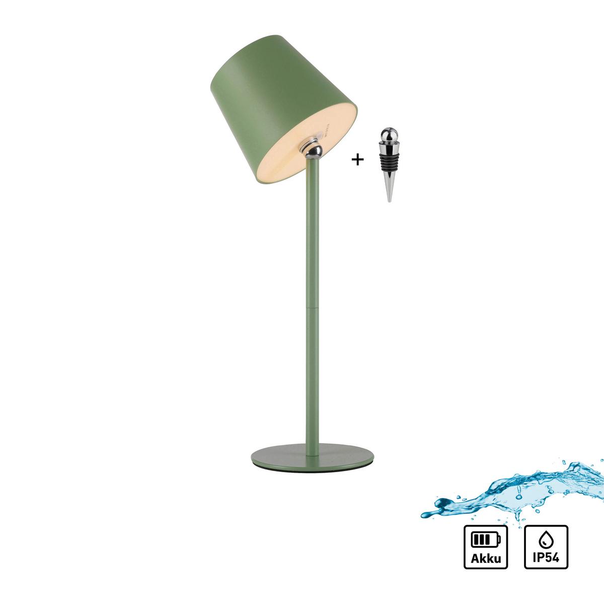 LAMPA STOŁOWA LED 19251-43 BOTERIA - zielony, Modern, tworzywo sztuczne/metal (11/11/37cm)
