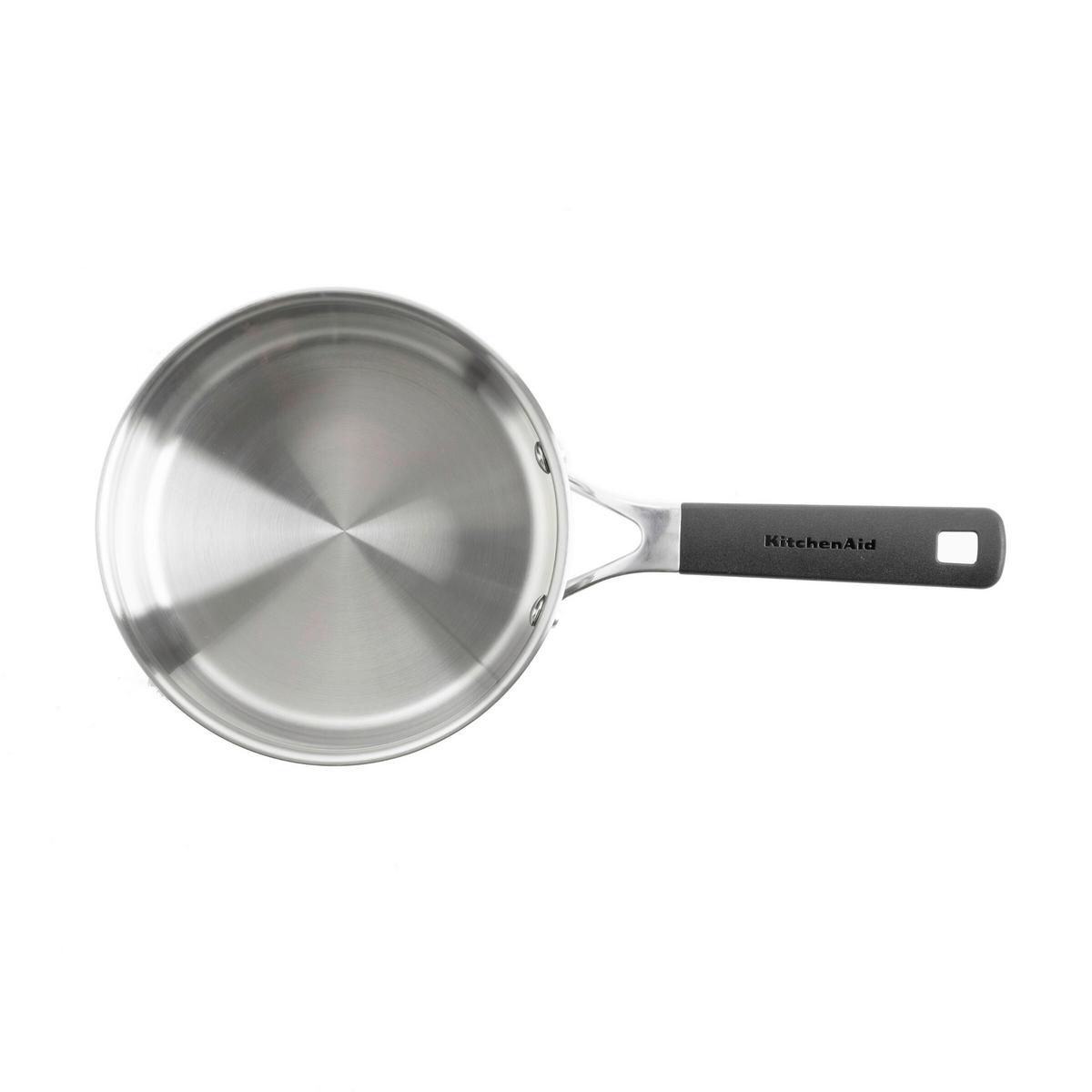 RONDEL Z RĄCZKĄ CLASSIC STAINLESS STEEL - kolor stalowy, Basics, tworzywo sztuczne/metal (18cm) - KitchenAid