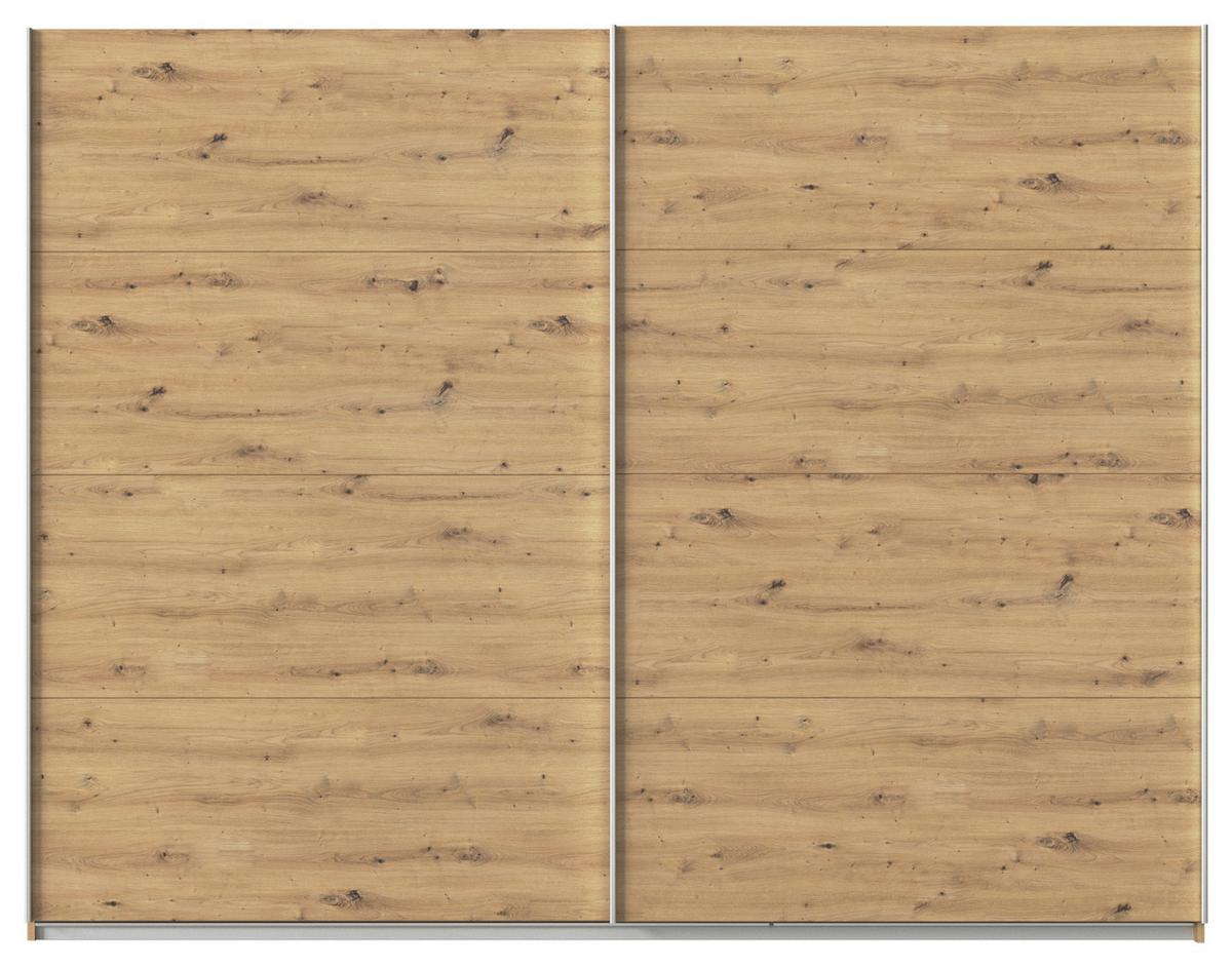 Ormar S Kliznim Vratima Feldkirch - hrast Artisan/boje aluminija, Moderno, drvni materijal/metal (271/210/62cm)