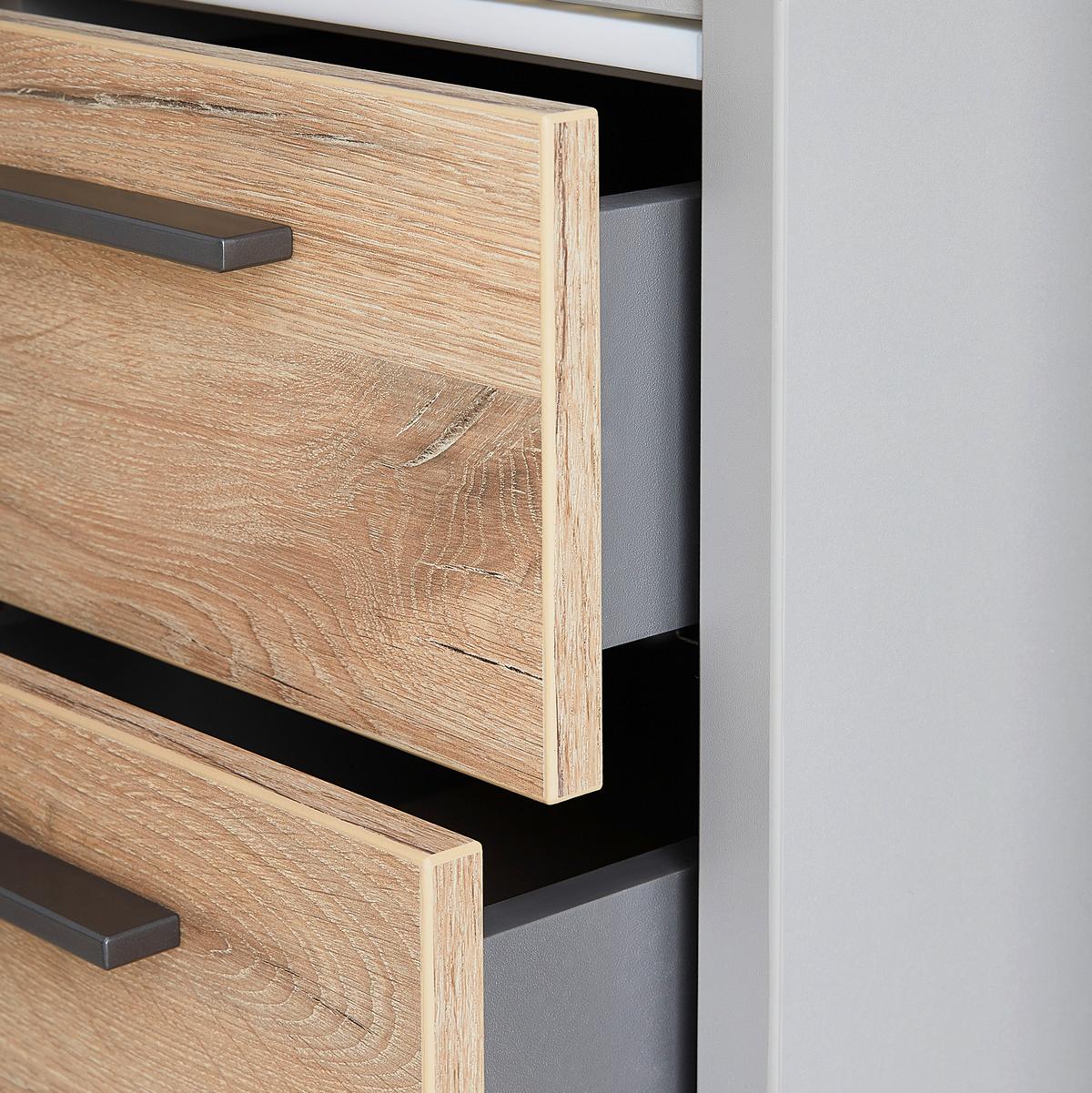 Garderobenbank Dynamic in Hellgrau - Modern, Holzwerkstoff (80/45/37cm) - Mömax