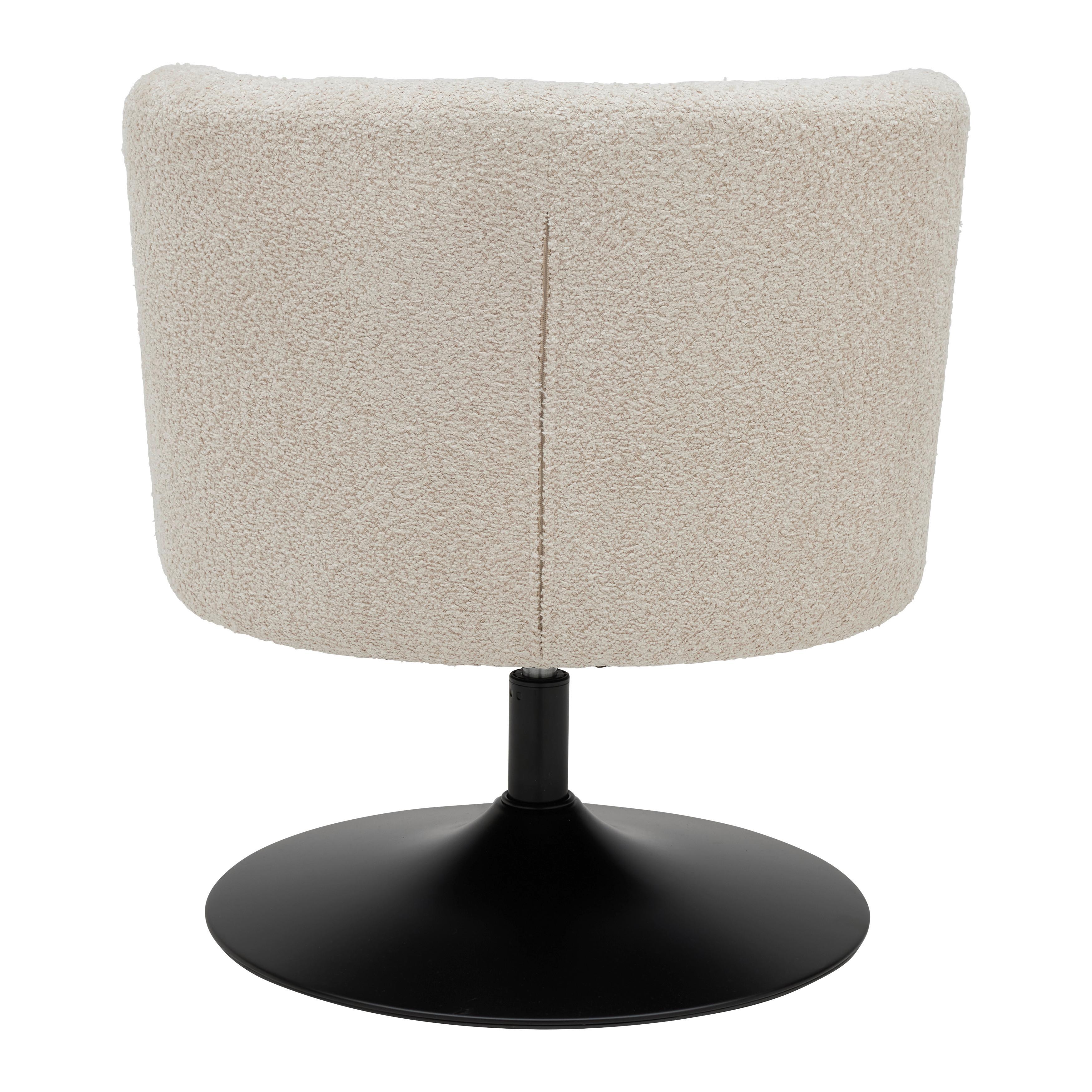 SNURRSTOL GIRO -TREND- - beige/svart, Modern, metall/textil (67/68/73cm) - Premium Living
