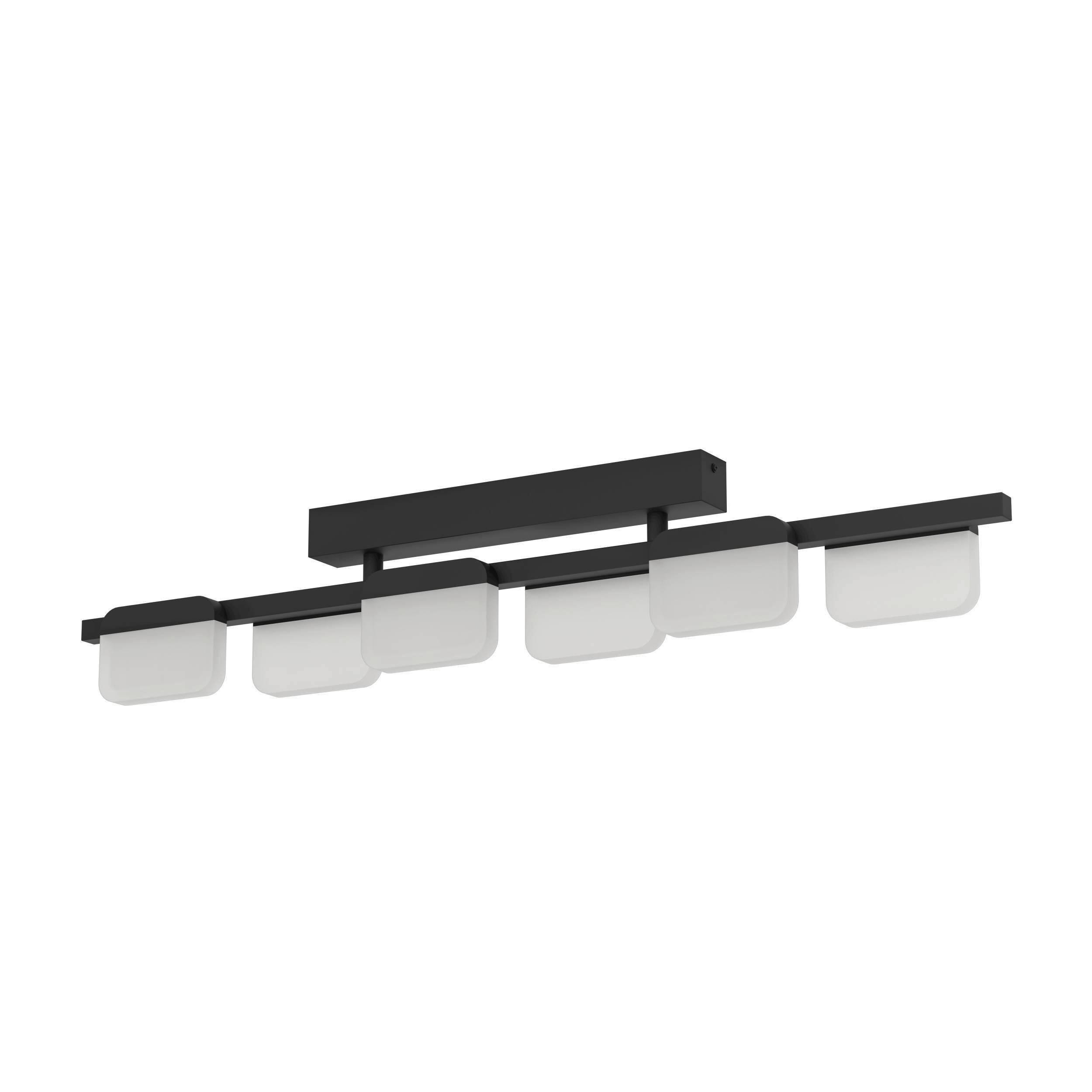 Deckenleuchte 98875* Ervidal - Schwarz, Design, Kunststoff/Metall (93/6/16cm) - Eglo