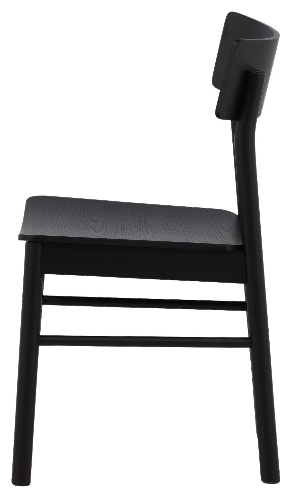 STUHL-SET MONTROS - Schwarz, Design, Holz/Holzwerkstoff (45.5/82/48cm) - Livetastic