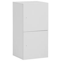 Garderobna Omara Locked, Bela - bela, Design, leseni material (45,4/92,6/40,7cm) - MID.YOU