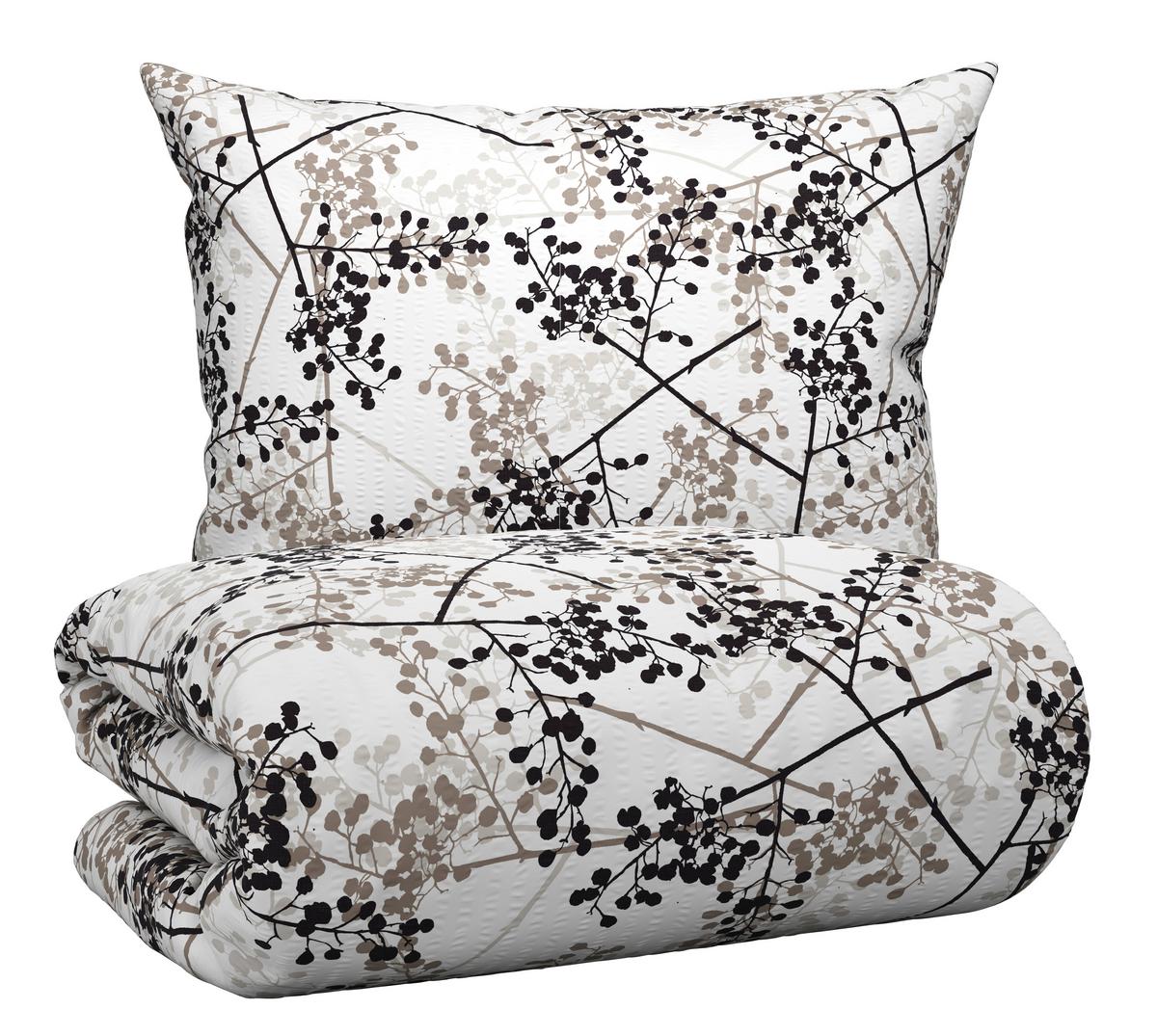 BETTWÄSCHESET MARGIT - Grau, Konventionell, Textil (160/210cm) - Modern Living