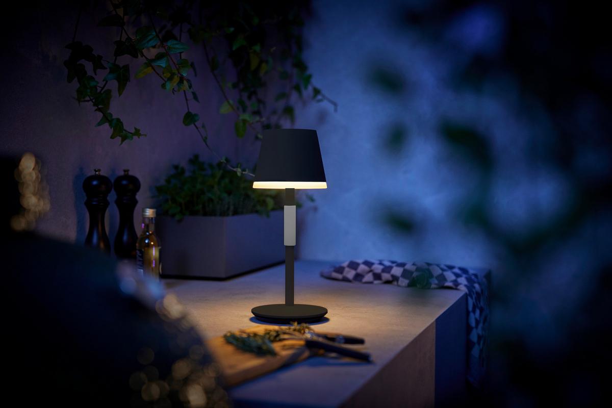 LAMPA STOŁOWA Z AKUMULATOREM 40457100 HUE PHILIPS - biały, Design, metal (14,2/35cm) - Philips HUE