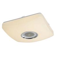 Stropna Led-svetilka Ayleen, S Sijalko - barve kroma/bela, Basics, kovina/umetna masa (36,5/36,5/9cm) - Globo