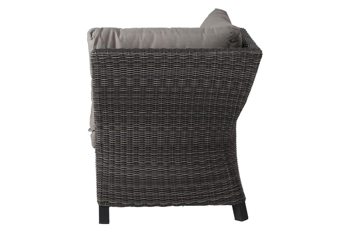 Loungegarnitur Corido Grau - Grau, Basics, Keramik/Kunststoff (302/88/219cm) - Siena Garden