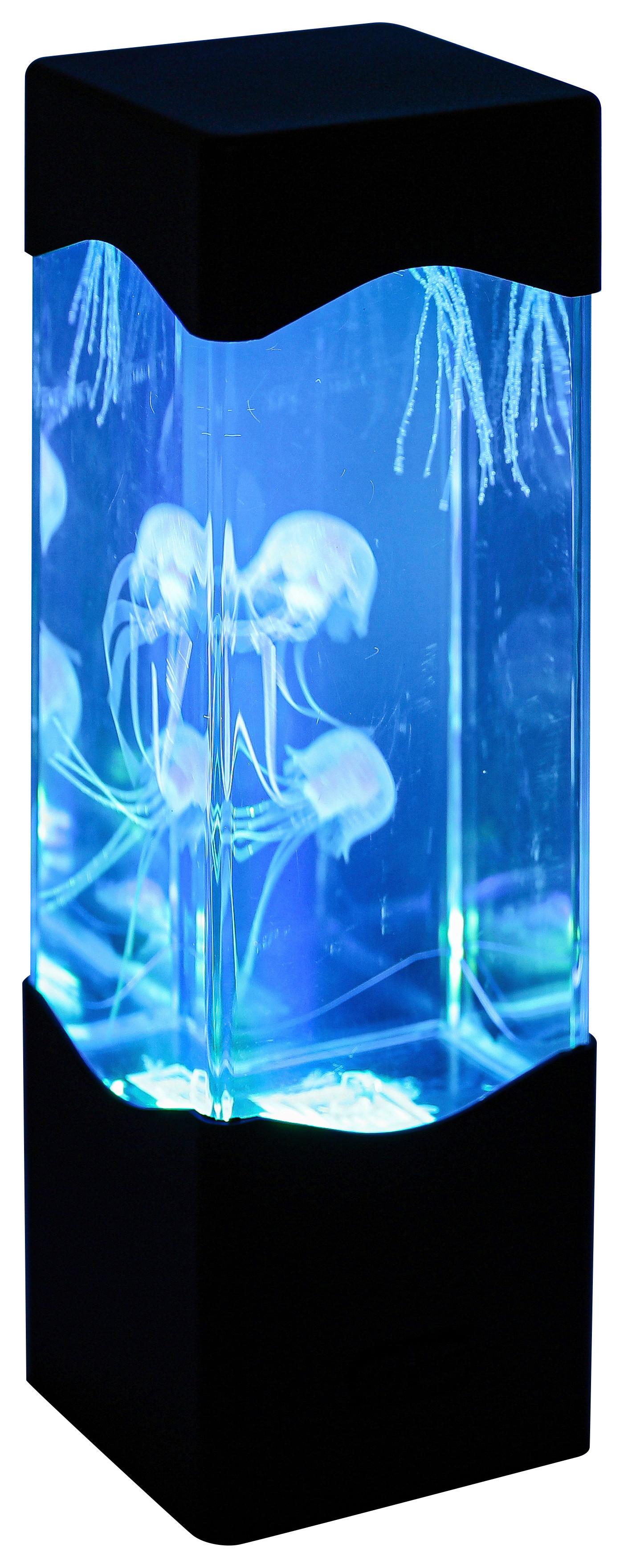 LED-DEKORATIONSLAMPA QUALI - svart/transparent, Modern, plast (7,5/23,3/7,5cm) - Mömax