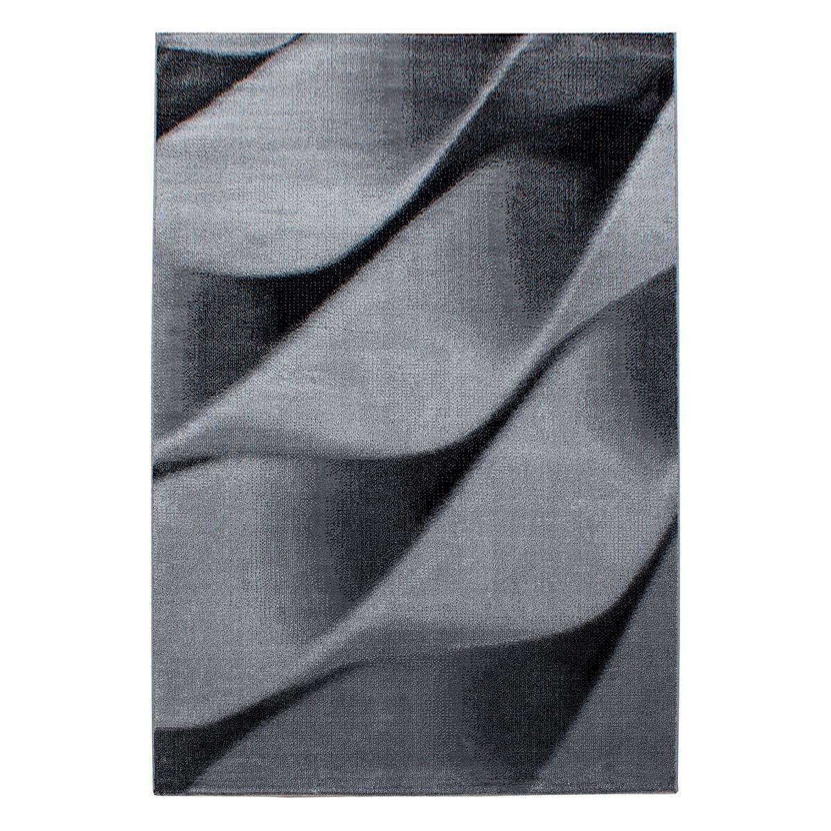 Ravno Tkana Preproga Parma, Črna, 140x200cm - črna, Design, tekstil (140/200cm) - Novel