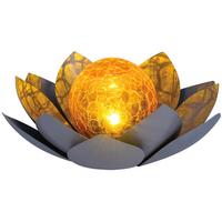 LED-Aussenleuchte Ricarda max. 0,06 Watt - Grau, Konventionell, Glas/Kunststoff (25/12,5cm) - Modern Living