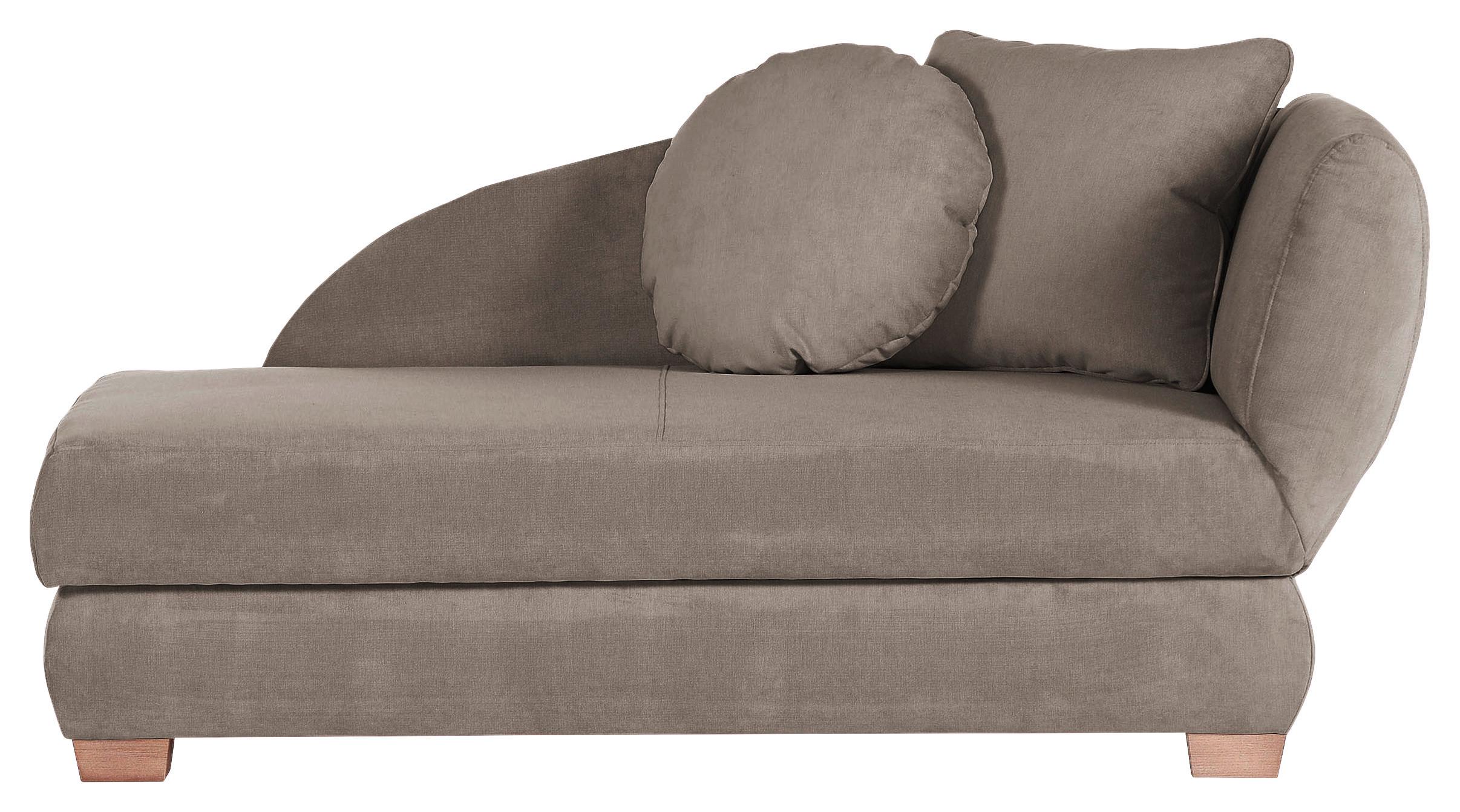 REKAMIERA SARAH - kolor dębowy/taupe, Lifestyle, tkanina/drewno (176/85/88cm) - Xora
