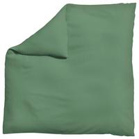 Bettdeckenbezug Woven Satin Grün ca. 200x200cm - Grün, Basics, Textil (200/200cm) - Schlafgut