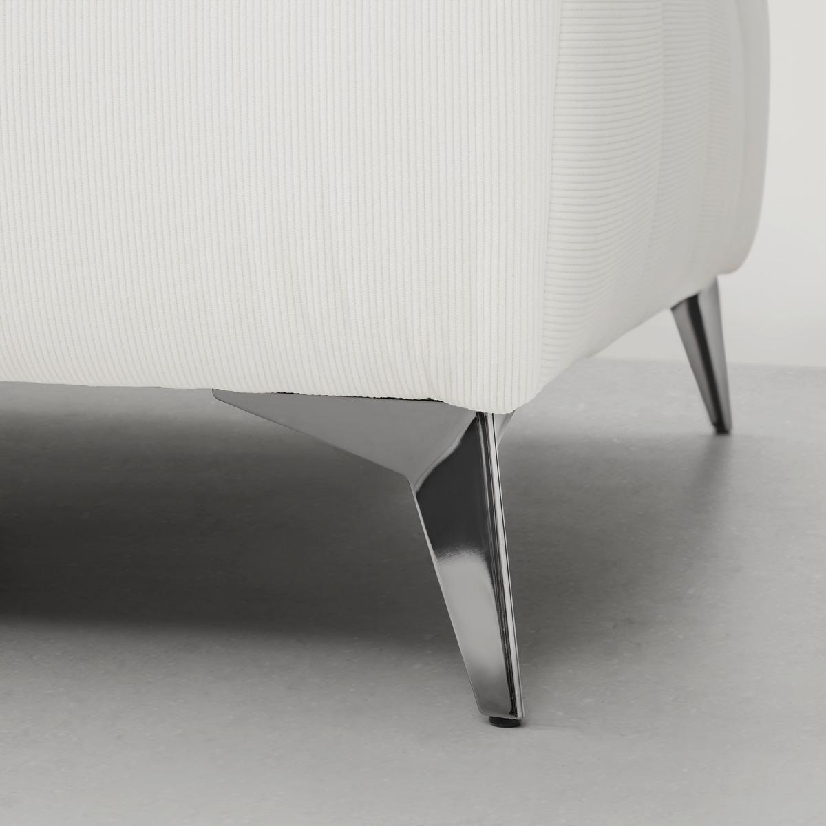 Sedežna Garnitura Estella - temno siva/krem barve, Moderno, kovina/tekstil (326/85/270cm) - Bessagi Home