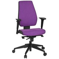 Drehstuhl Por-Tec 500 Lila/Schwarz/Dunkelgrau - Dunkelgrau/Lila, MODERN, Kunststoff/Textil (56/123/47cm) - MID.YOU
