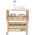 Servierwagen Eichefarben - Eichefarben, Holz/Kunststoff (75-145/87/37cm) - Mömax modern living Servierwagen Eichefarben - Eichefarben, Holz/Kunststoff (75-145/87/37cm) - Mömax modern living