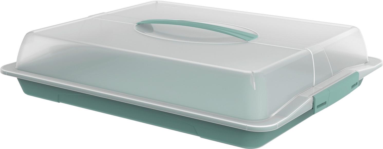 POJEMNIK PARTY BUTLER 1748305092 - zielony/przezroczysty, Basics, tworzywo sztuczne (47,5/39/9,8cm) - Rotho