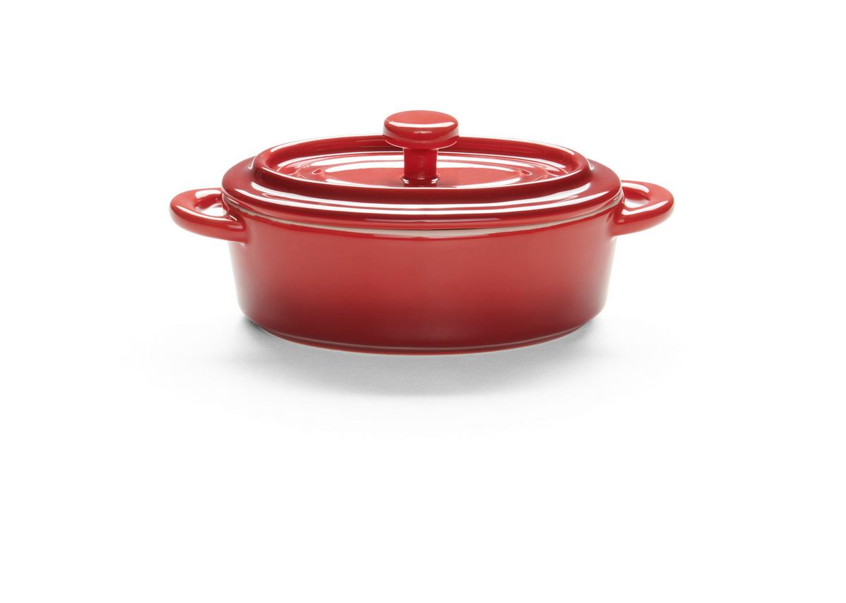 Auflaufformenset Elisa Rot, 2-teilig - Rot, KONVENTIONELL, Keramik (14,7/6,7/11,6cm) - Modern Living
