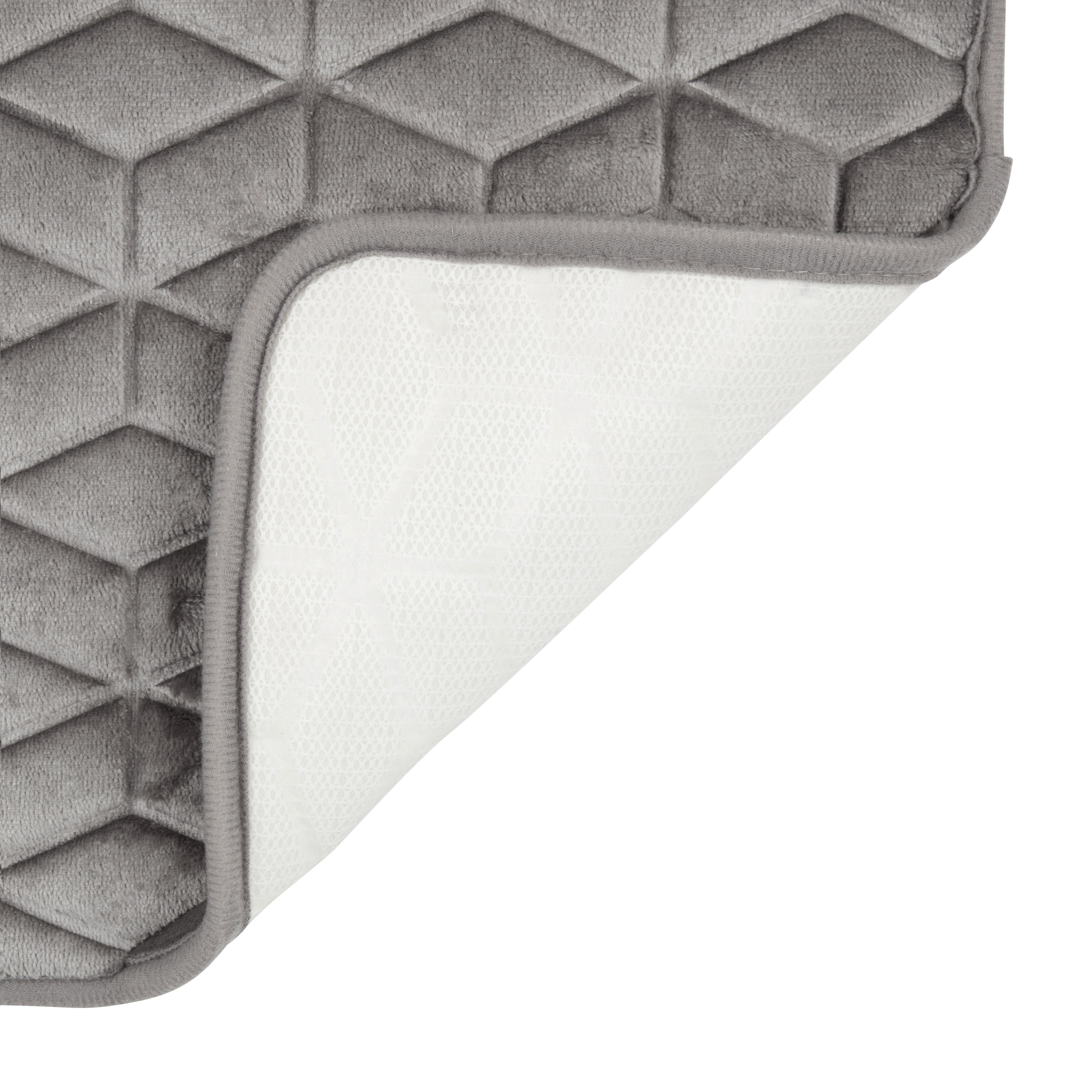 Covoraș de baie CONNY - gri, Konventionell, textil (40/60cm) - Modern Living