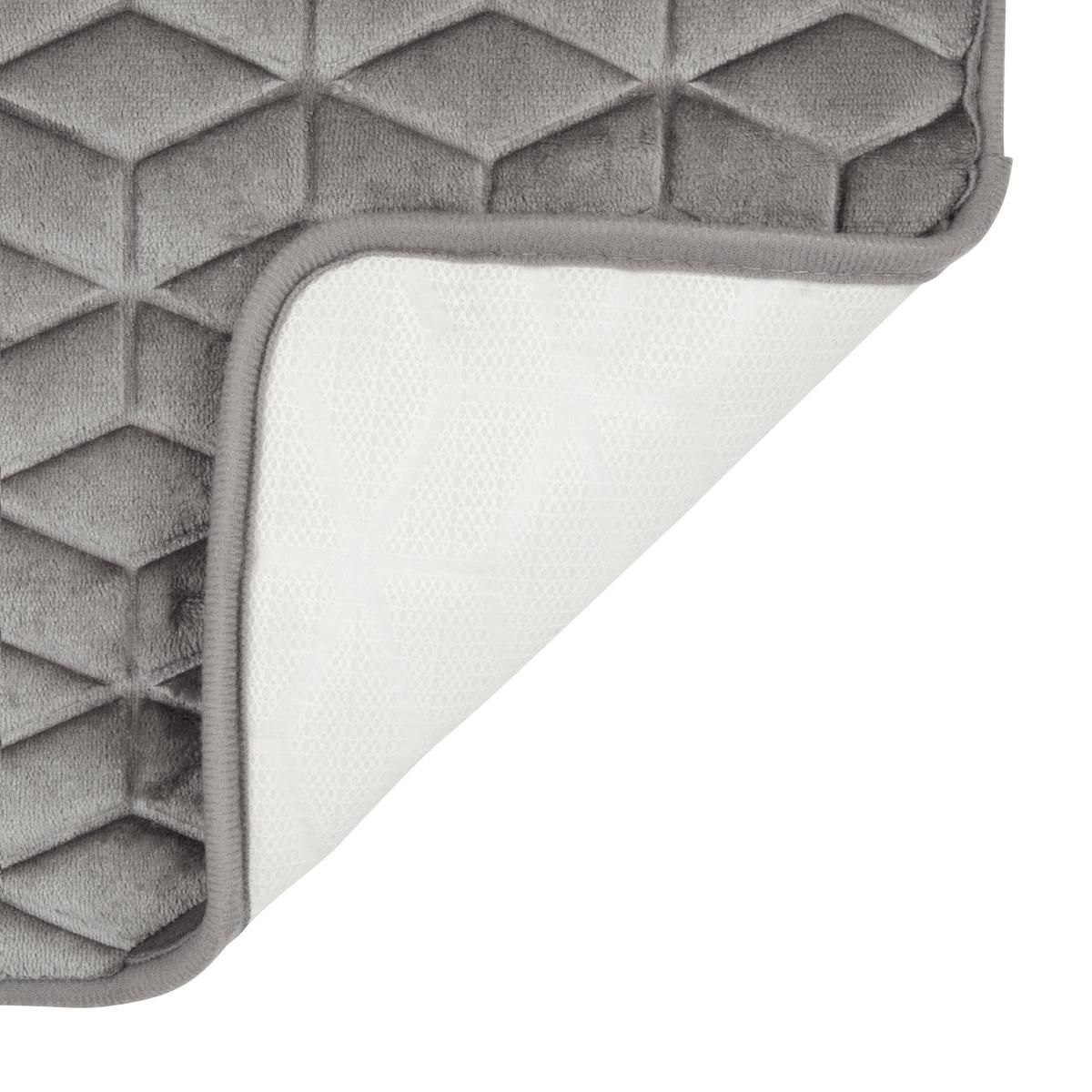 Covoraș de baie CONNY - gri, Konventionell, textil (40/60cm) - Modern Living