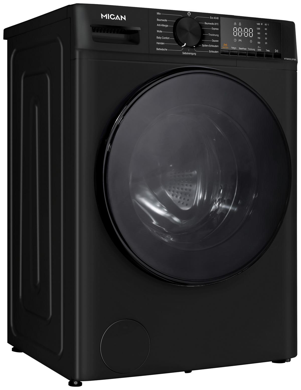 Waschtrockner WTM85DLDFBA - Schwarz, Basics, Metall (60/84,7/52cm) - Mican