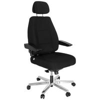 Pisarniški Stol 24 Hours I, Črna - srebrne barve/črna, Basics, kovina/umetna masa (70/152/70cm) - MID.YOU