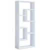 Stenski Regal Vilota, Bela - bela, Design, leseni material (36/92/15cm) - MID.YOU