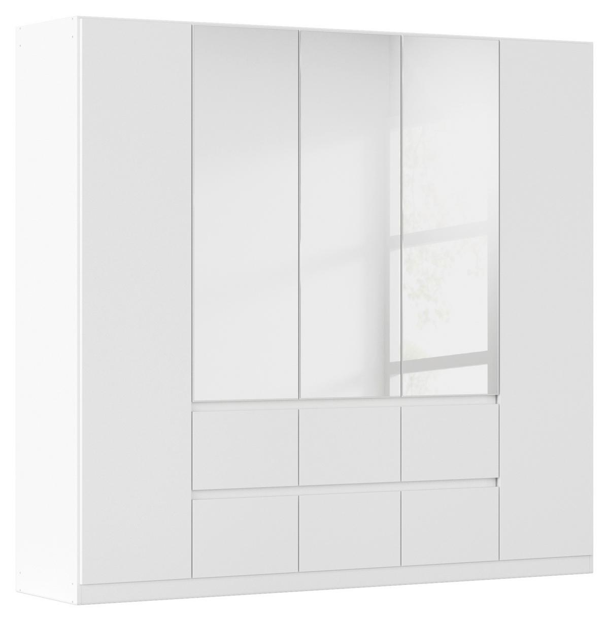 DULAP  USI ROTATIVE MAINZ - argintiu/alb, Basics, material pe bază de lemn (226/210/54cm) - Modern Living