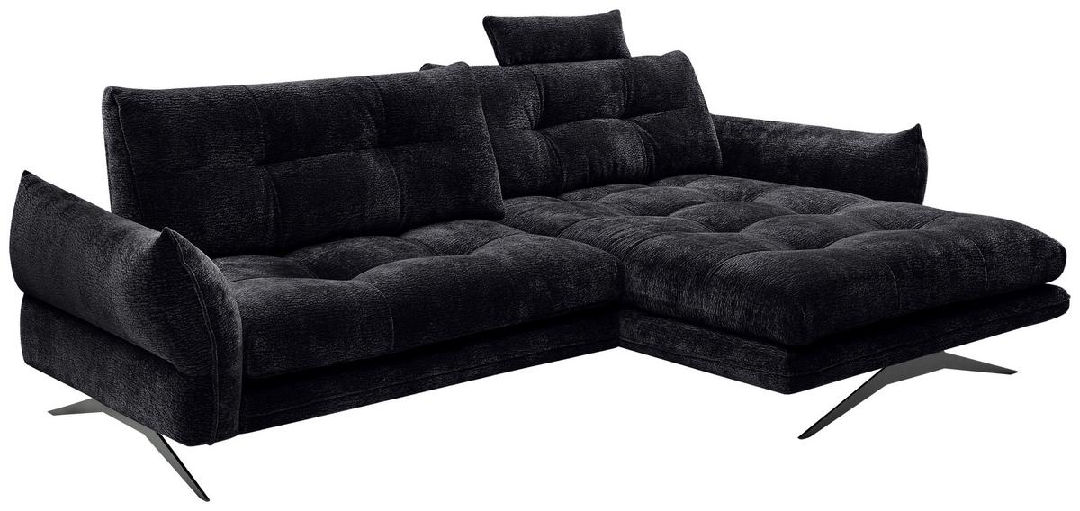 Coltar BAXTER - grafit, Modern, textil (280/68-87/177cm) - Premium Living