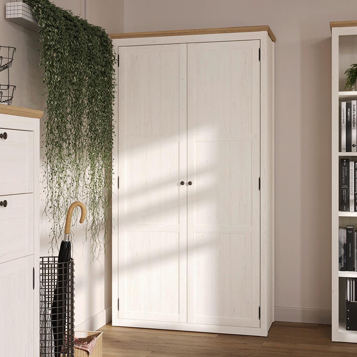 Aktenschrank Korsika Eiche-/Kieferfarben - Eichefarben/Kieferfarben, ROMANTIK / LANDHAUS, Holzwerkstoff (105,5/195/42,9cm) - Mömax