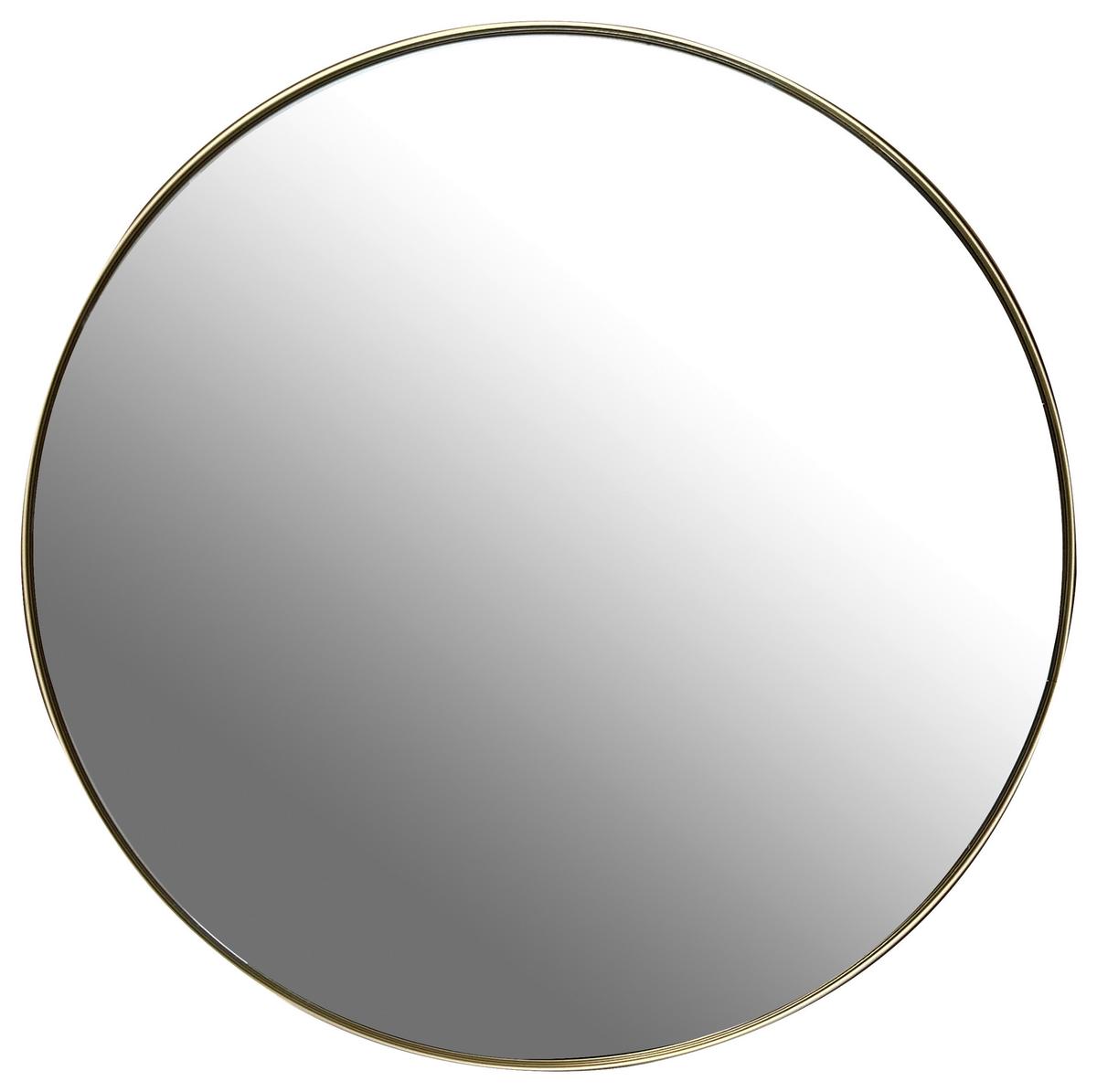 Ogledalo Rom - zlatne boje, Moderno, staklo/metal (50/50/1,5cm) - Modern Living