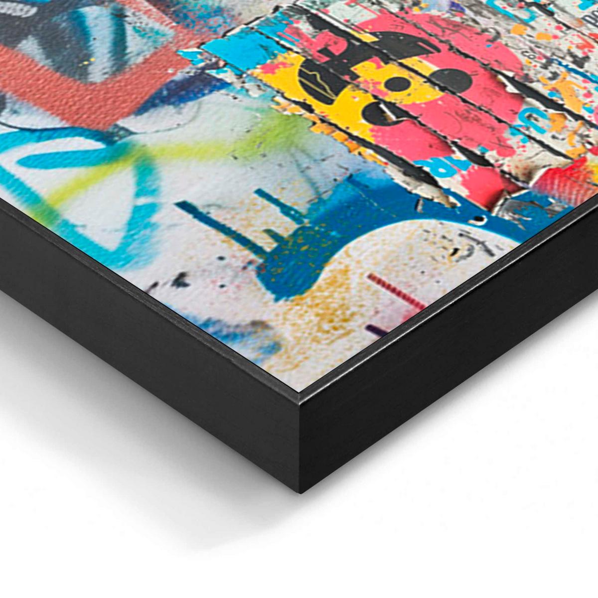 Bild Framed Panel Black Multicolor - Multicolor, Basics, Holz (156/52/3cm) - Reinders!
