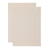 Geschirrtuch-Set Marie Creme/Rot 2-teilig - Rot/Creme, Textil (50/70cm) - Mömax