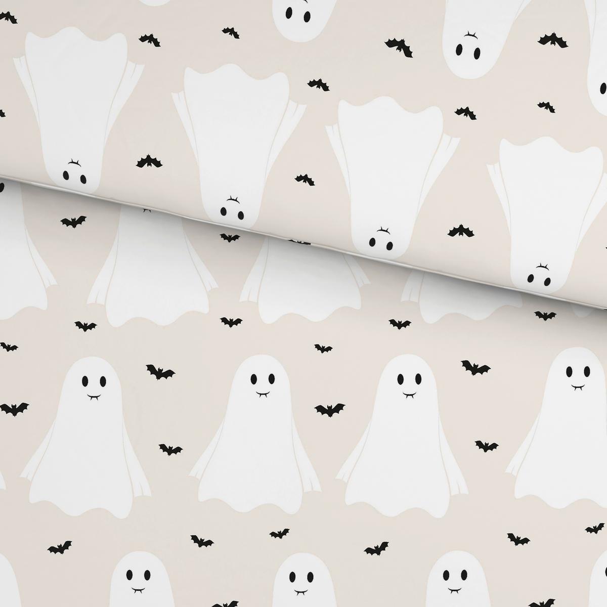Lenjerie de pat Ghostie, cca. 140x200/50x70 cm - bej, textil (200/140cm) - Mömax