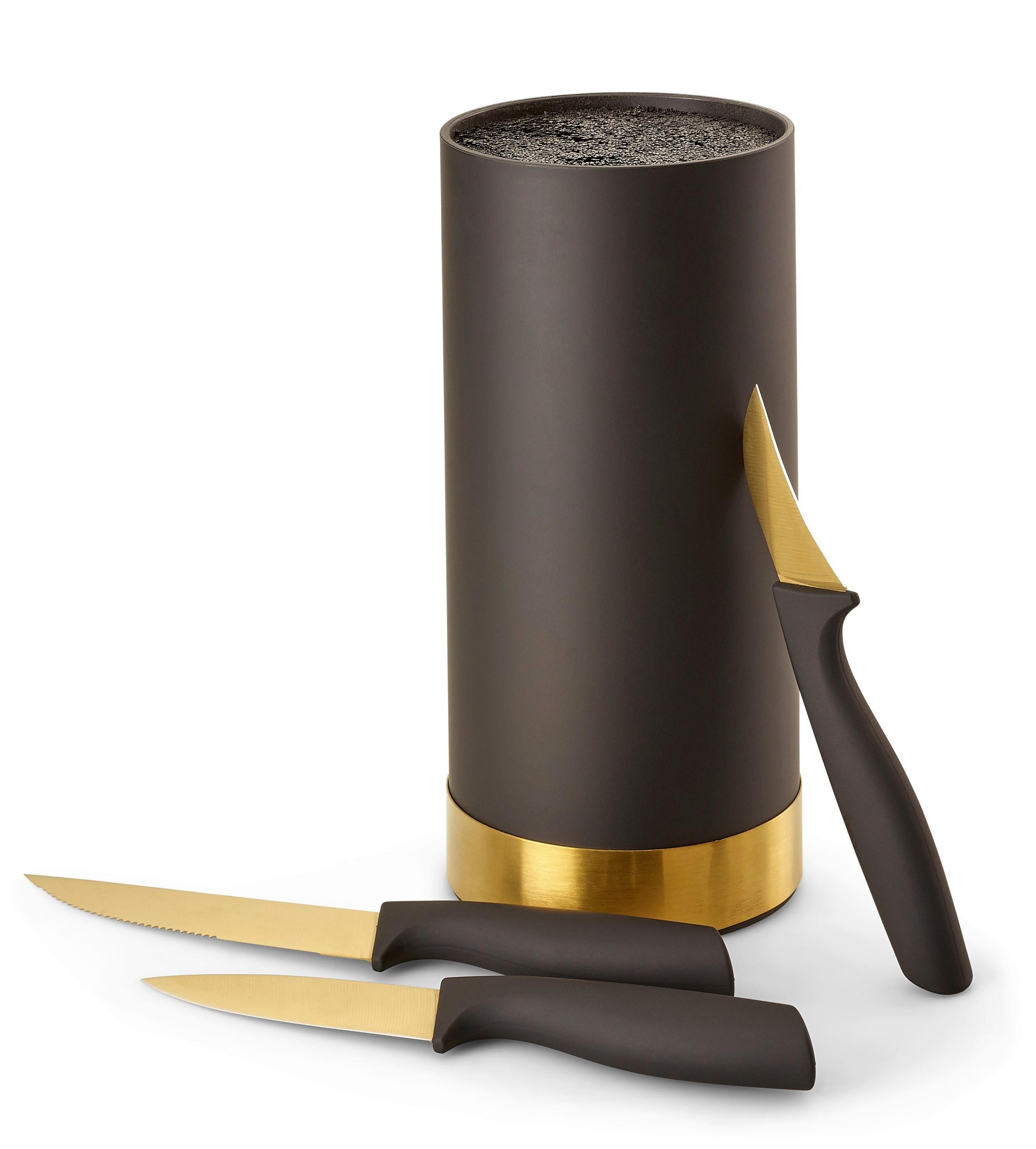 Késtartó Blokk Ew-Mb-0371 - fekete/aranyszínű, Basics, műanyag (11/22cm) - Echtwerk