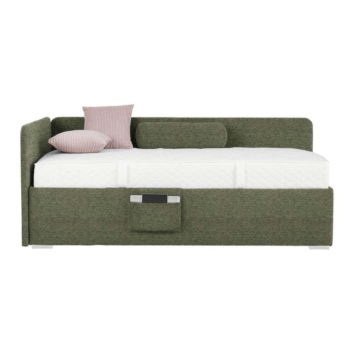 PAT REMI DECOR MASLINIU - culoare natur/măsliniu, Konventionell, lemn/textil (140/200cm) - Mömax