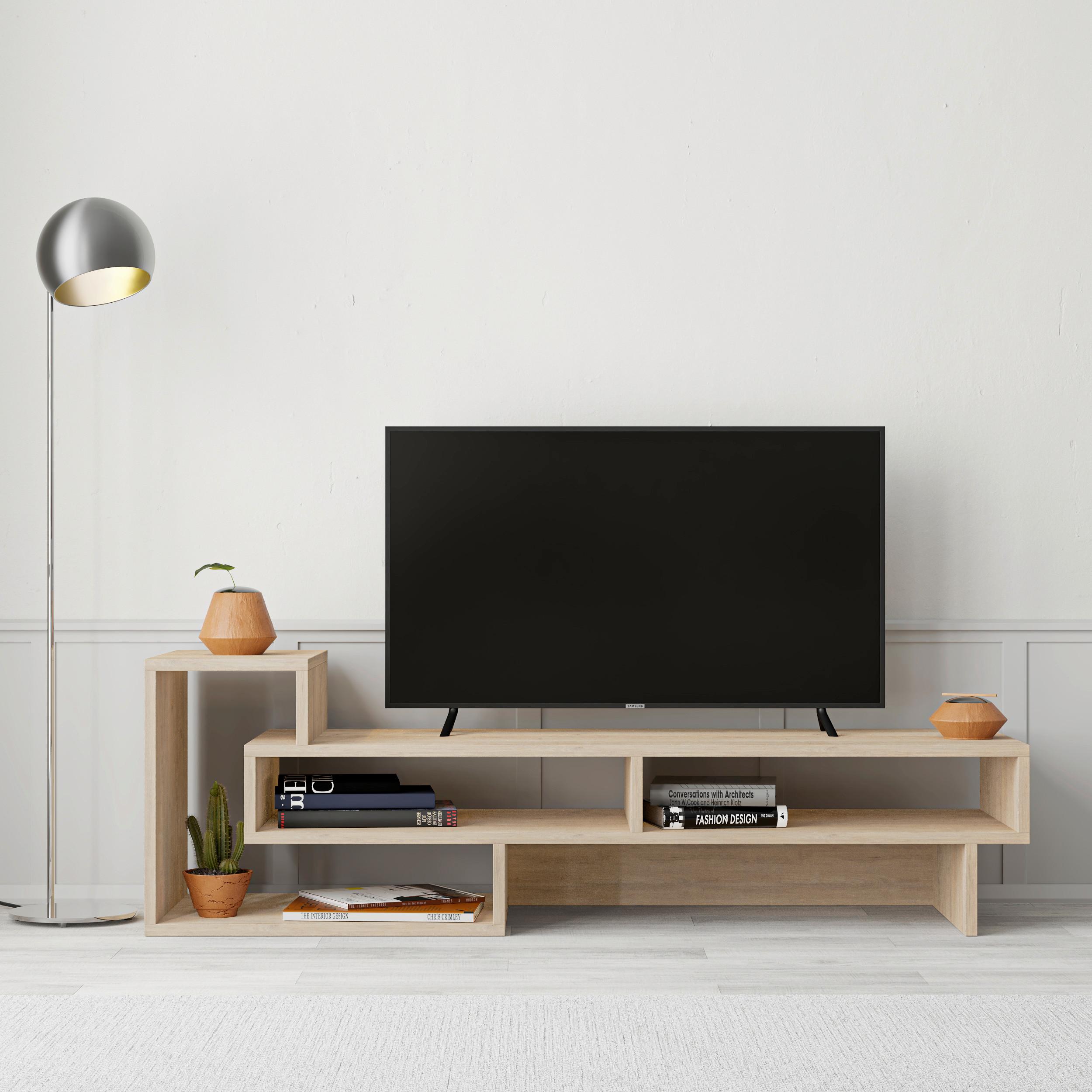 PHONOTISCH TETRA TV STAND - Eichefarben, Design, Holzwerkstoff (42/136.5/40cm) - Livetastic