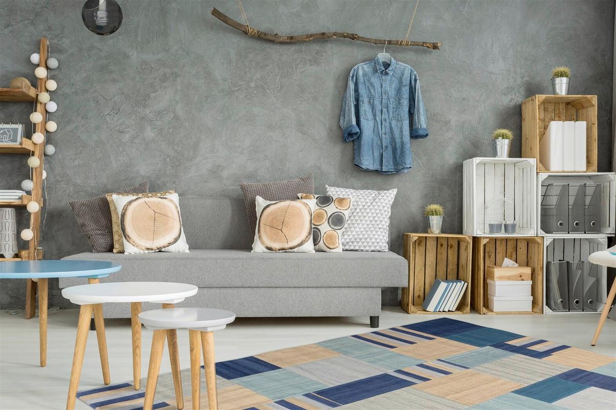 Läufer Radical 315 Blau/multi 80x150 - Blau/Multicolor, Basics, Textil (80/150cm) - Kayoom