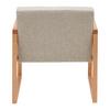 FÅTÖLJ MALMÖ - ljusgrå/naturfärgad, Modern, trä/textil (65/75/69cm) - Mömax