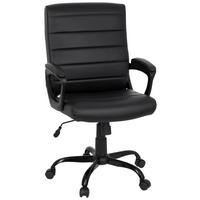 Pisarniški Stol Ergosmooth Big, Črna - črna, Moderno, umetna masa/tekstil (61/102/52cm) - MID.YOU