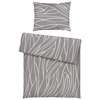Bettwäscheset JULIANE - Grau, Konventionell, Textil (160/210cm) - Mömax