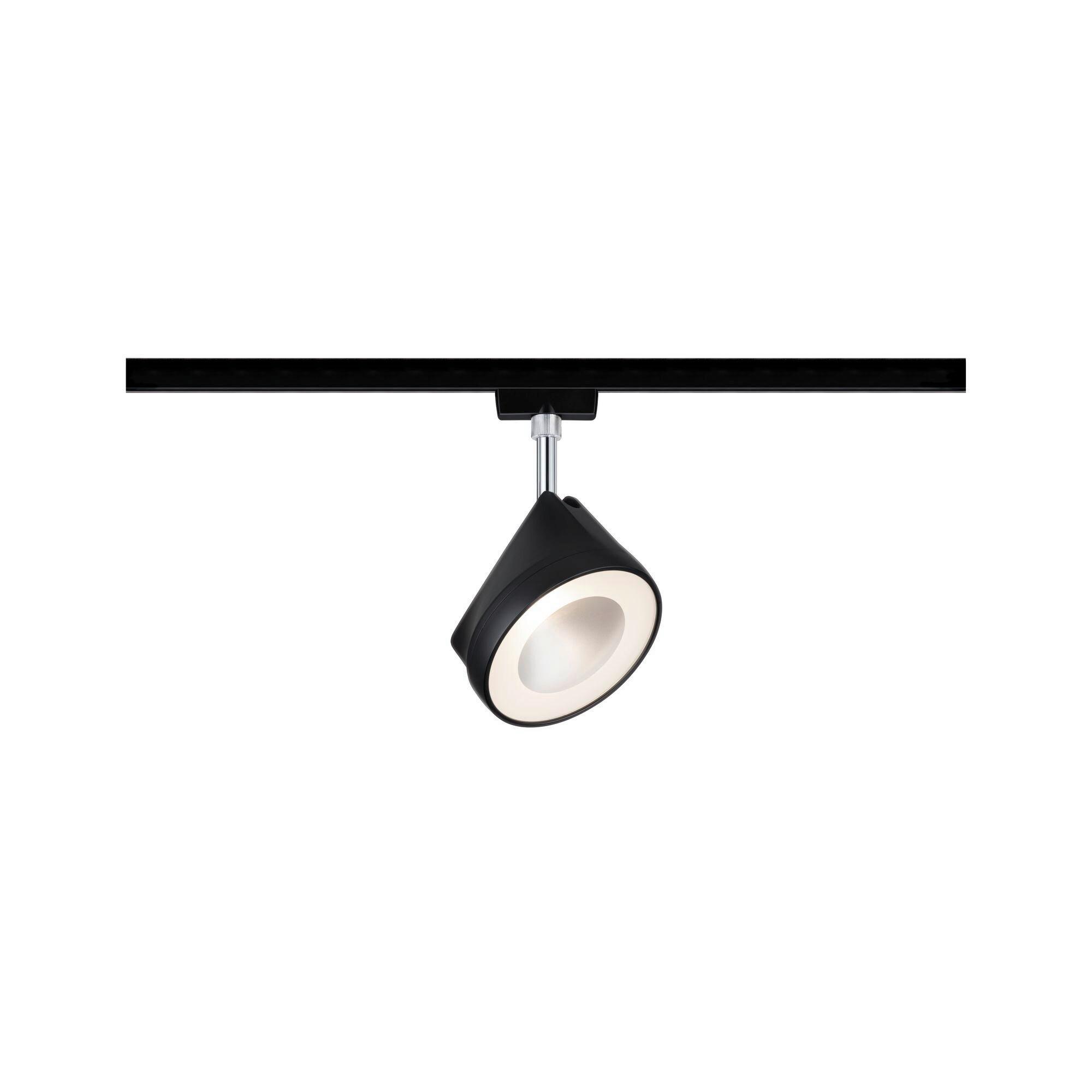 Schienensystem-Strahler Urail Spot Arena max. 14 Watt - Chromfarben/Schwarz, Design, Metall (12,3/19,1/7,8cm) - Paulmann