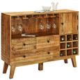 Bar Mangoholz - Schwarz/Naturfarben, LIFESTYLE, Holz/Metall (115/90/35cm) - Zandiara Bar Mangoholz - Schwarz/Naturfarben, LIFESTYLE, Holz/Metall (115/90/35cm) - Zandiara