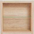 Wandregal San Remo in Eiche - Eichefarben, MODERN, Glas/Holzwerkstoff (60/60/26cm) - MÖMAX modern living